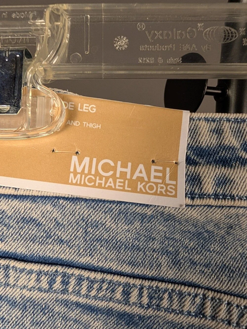Michael Michael Kors Acid Wash High Rise Jeans Size 12 NWT A-255